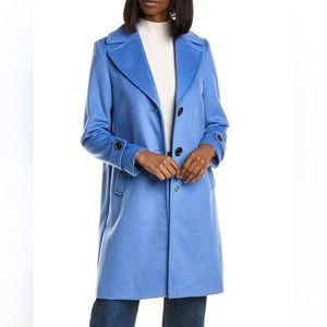 Sam Edelman - Womens Twill Walking Coat - Size 6 - Blue
